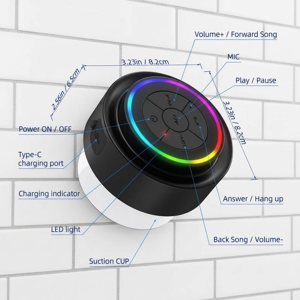 Nexyvo Audio Pro-12 Waterproof Speaker