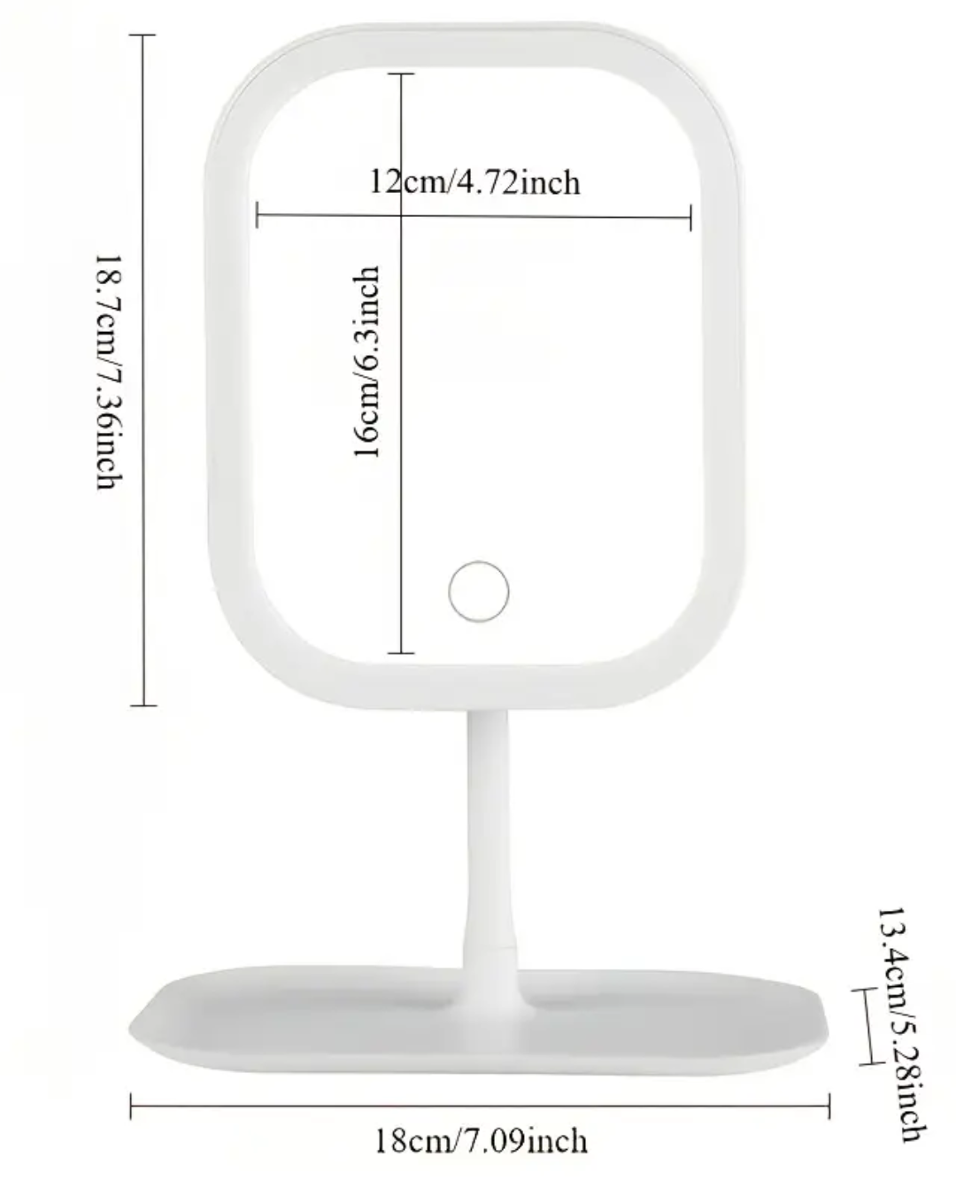 Luxe LED Portable Makeup Mirror