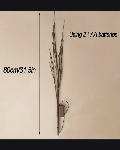 Elegant Illuminated Birch Branch Light