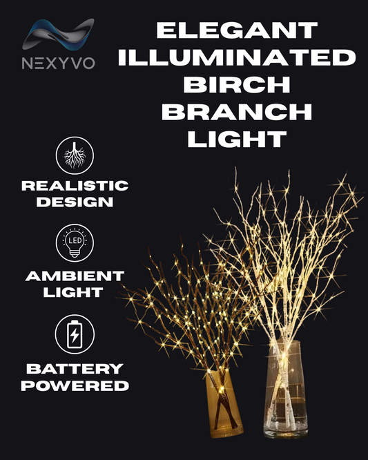 Elegant Illuminated Birch Branch Light