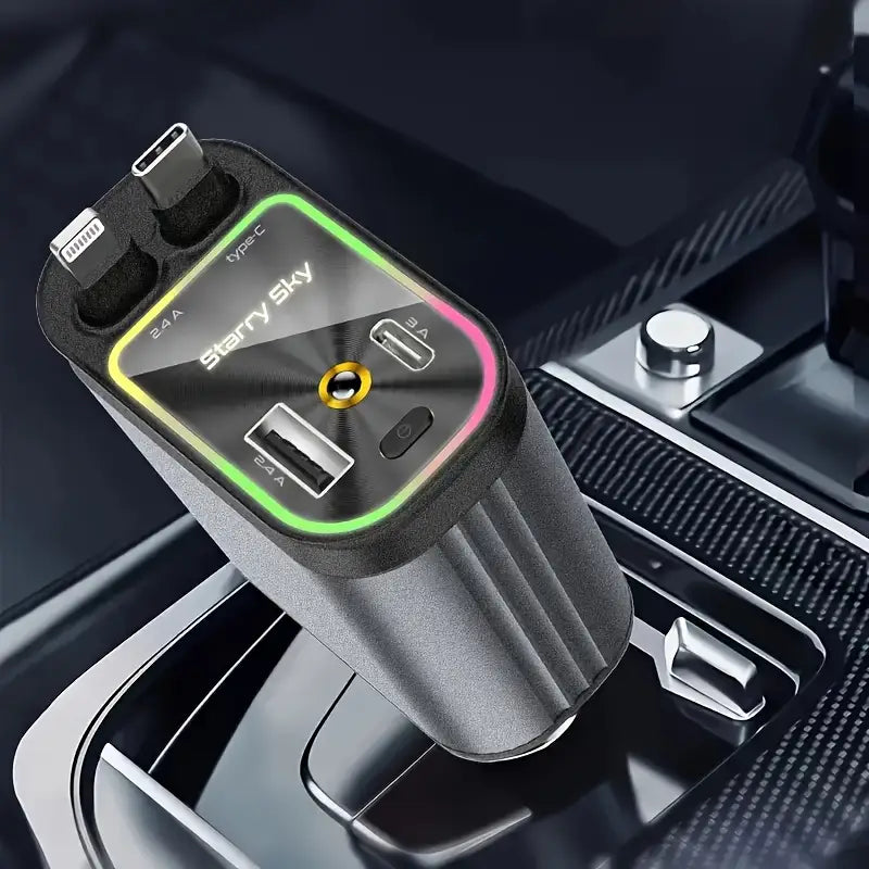 Ultimate 4-in-1 Retractable Car Charger